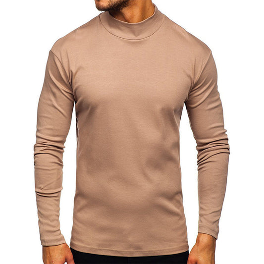 Men's Autumn and Winter Basic Thickened Warm Long Sleeve T-Shirt