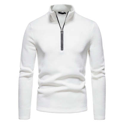 New Warm and Comfortable Half-Zip Turtleneck Men's Sweatshirt