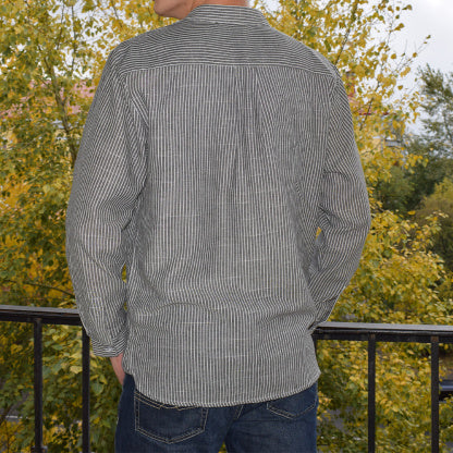 Men's Striped Long Sleeve Shirt