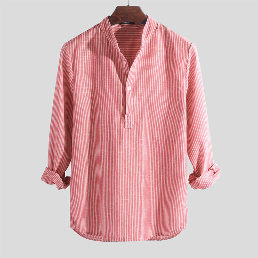 Men's Striped Long Sleeve Shirt