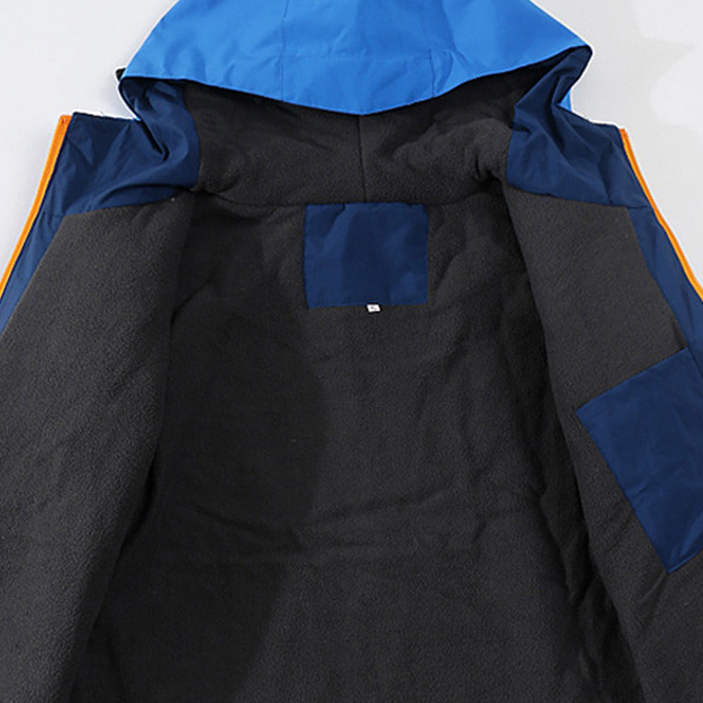 Fleece-lined outdoor reflective jacket