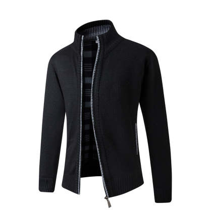 Men's slim knit cardigan