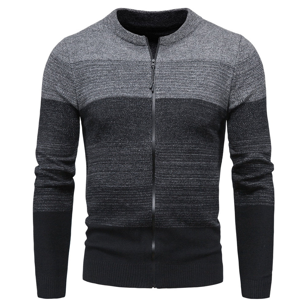 Men's Fashion Motley Knit Sweater Cardigan