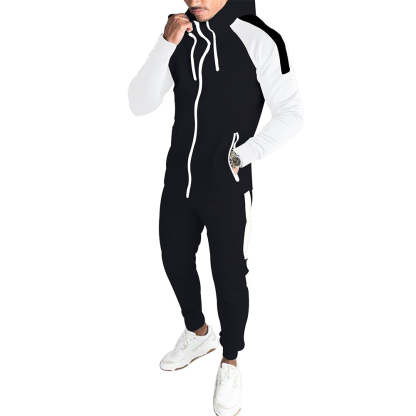 Autumn new three-color men's sports and leisure suit