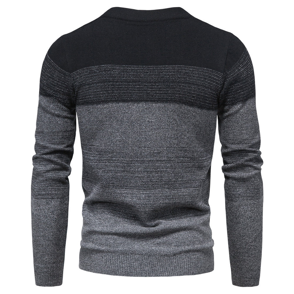 Men's Fashion Motley Knit Sweater Cardigan