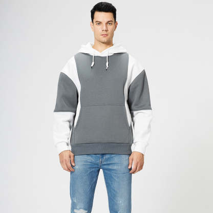 New Fashion Colorblock Men's Trendy Hoodie