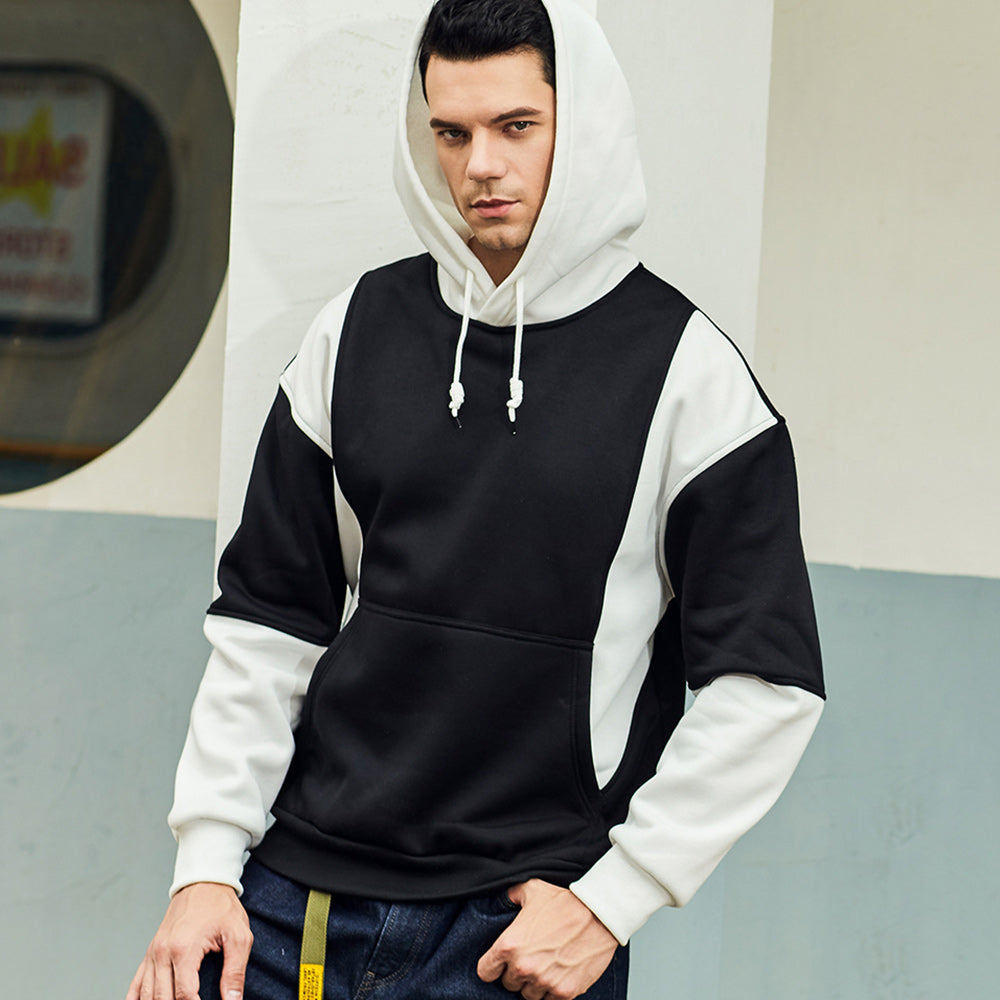 New Fashion Colorblock Men's Trendy Hoodie