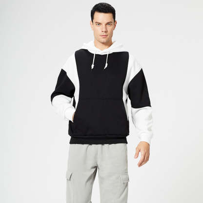New Fashion Colorblock Men's Trendy Hoodie