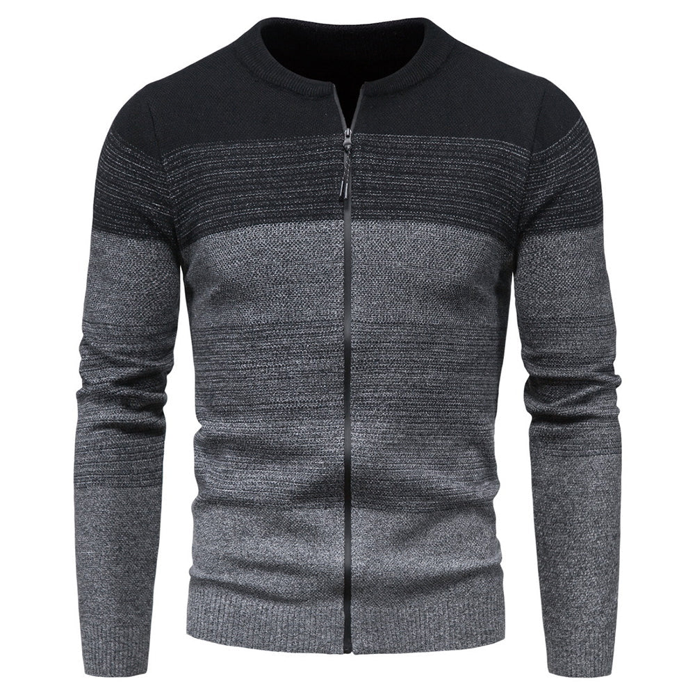 Men's Fashion Motley Knit Sweater Cardigan