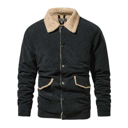 Men's Corduroy Sherlock Lapel Loose Jacket