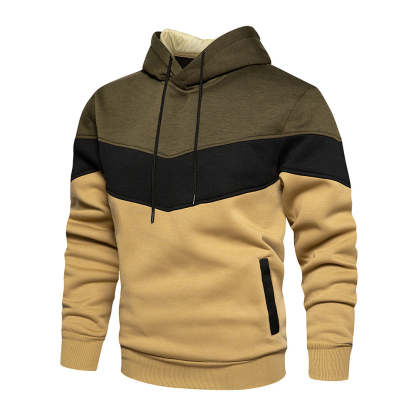 Couple's Fashion Colorblock Fleece Sweatshirt