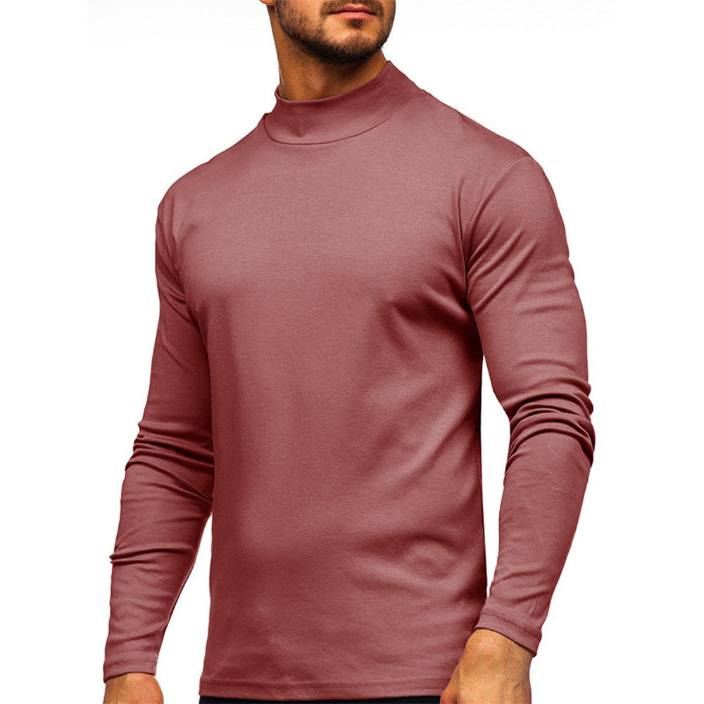 Men's Autumn and Winter Basic Thickened Warm Long Sleeve T-Shirt