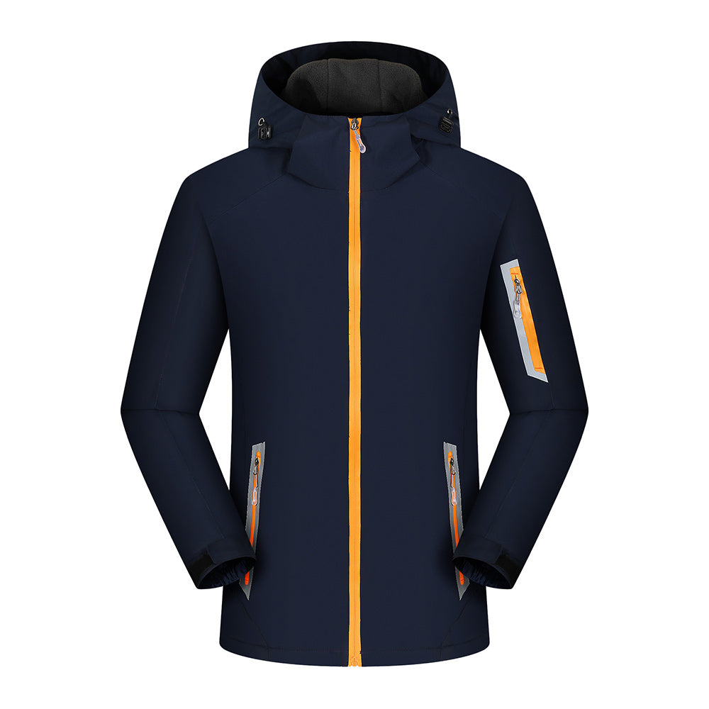 Fleece-lined outdoor reflective jacket