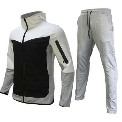 Men's Fashion Zipper Long Sleeve Trousers Set