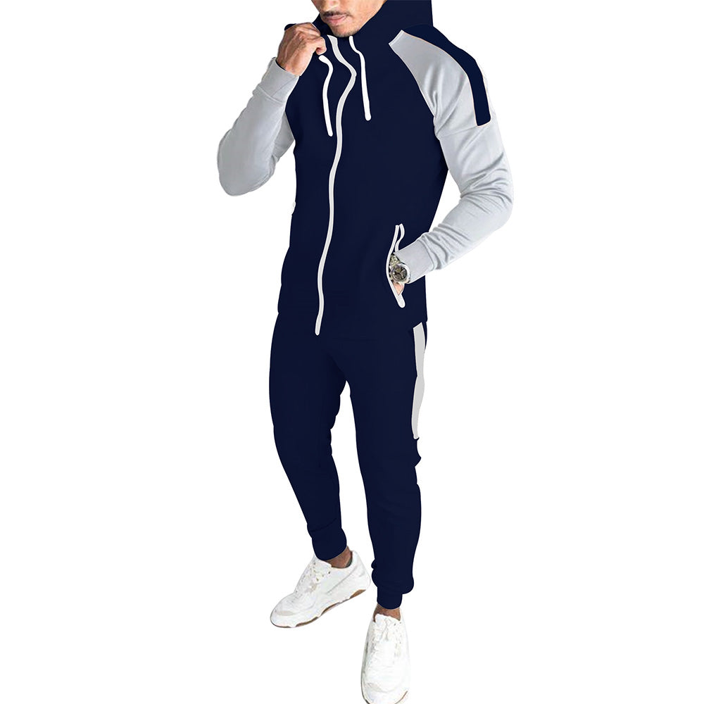 Autumn new three-color men's sports and leisure suit