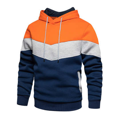 Couple's Fashion Colorblock Fleece Sweatshirt