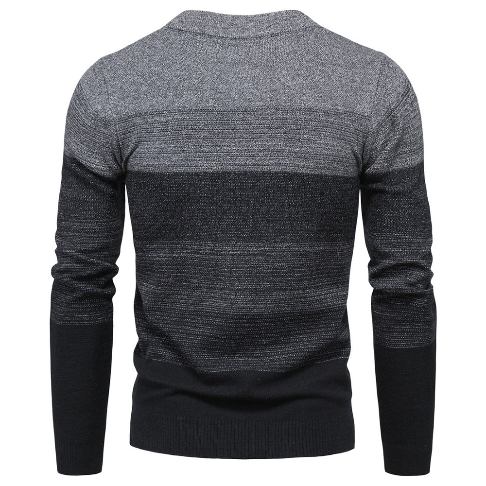Men's Fashion Motley Knit Sweater Cardigan