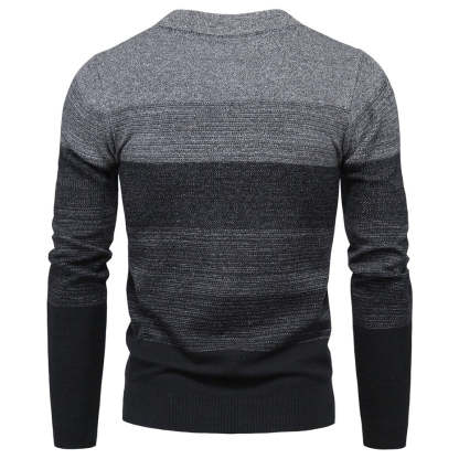 Men's Fashion Motley Knit Sweater Cardigan