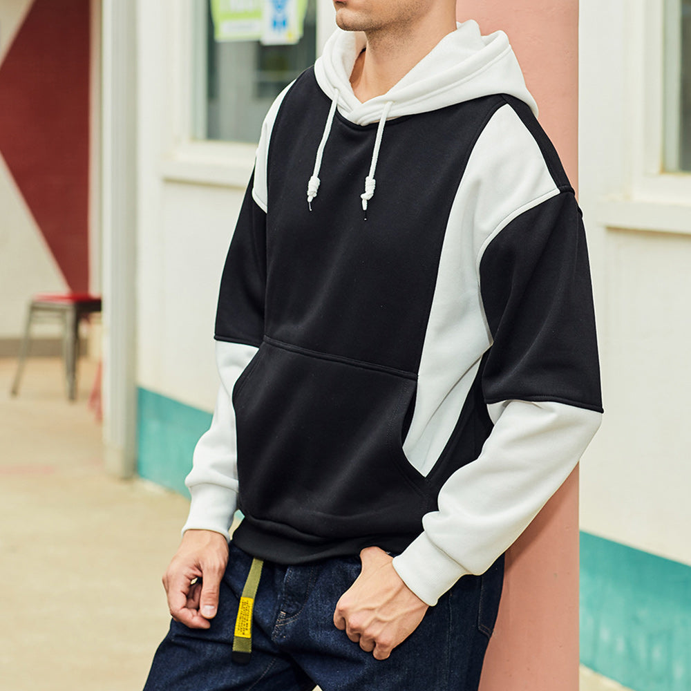 New Fashion Colorblock Men's Trendy Hoodie