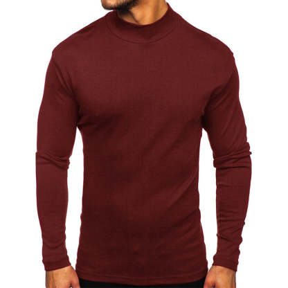Men's Autumn and Winter Basic Thickened Warm Long Sleeve T-Shirt