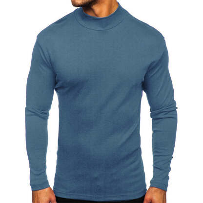 Men's Autumn and Winter Basic Thickened Warm Long Sleeve T-Shirt