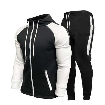 Autumn new three-color men's sports and leisure suit