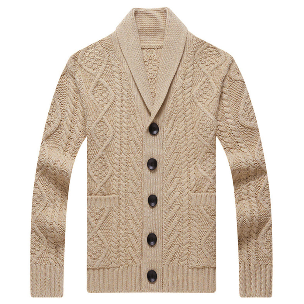 New Men's Fashion Knitted Loose Cardigan
