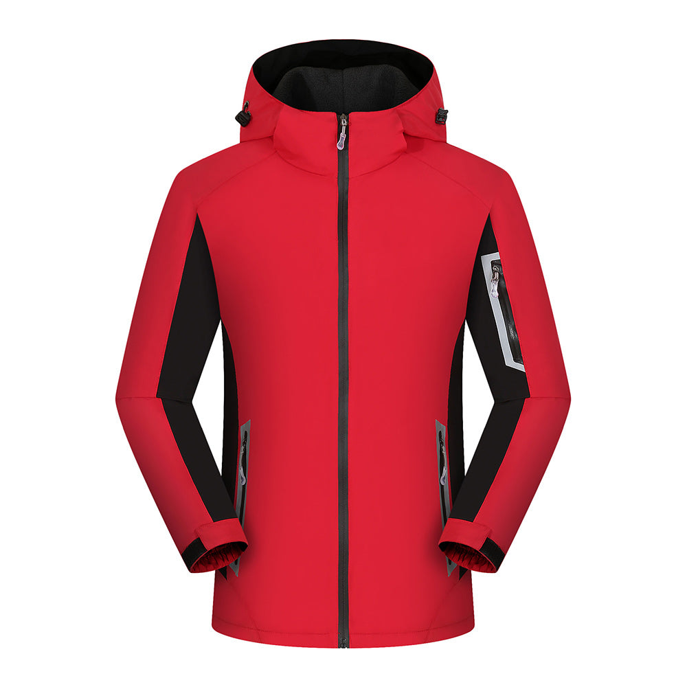Fleece-lined outdoor reflective jacket