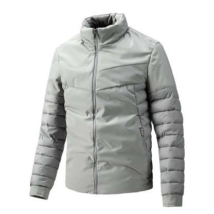 Men's stand collar thin winter thermal padded jacket