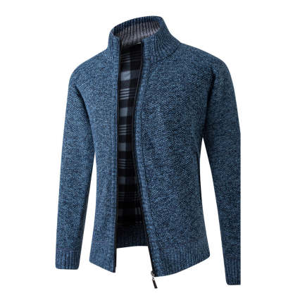 Men's slim knit cardigan