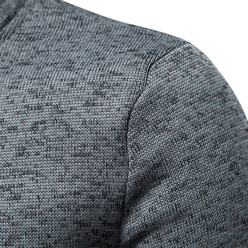 New Warm and Comfortable Half-Zip Turtleneck Men's Sweatshirt